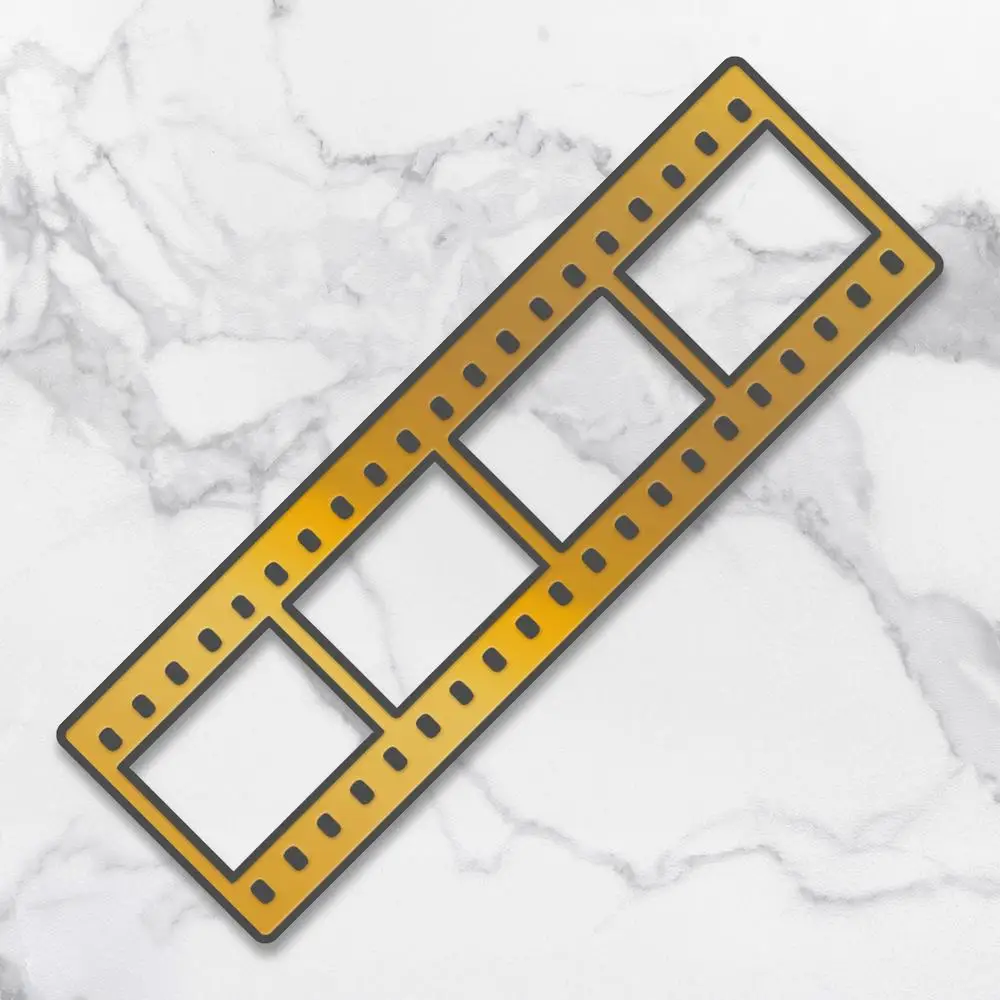 

New Metal Cutting Dies Hot Foil Filmstrip (2pc) - 100 X 31.4mm Diy Scrapbooking Paper Crafts Mould Blade Punch Embossing Molds