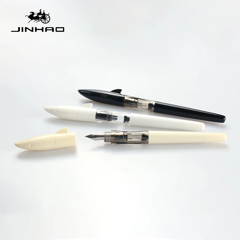 JINHAO SHAKR серия конфетных цветов авторучка детская Студенческая Милая Акула Крышка