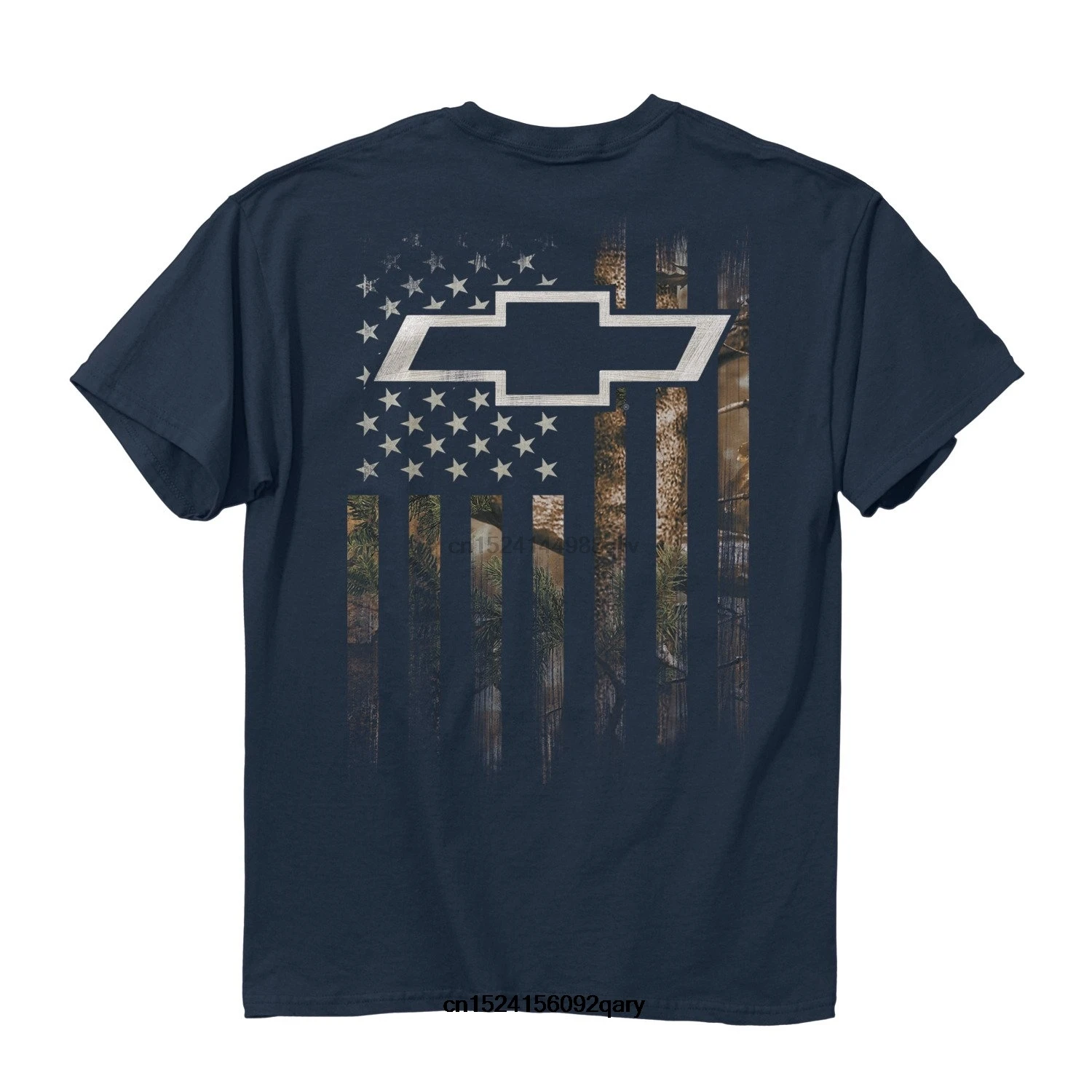 Мужская забавная Футболка женская крутая футболка Buck Wear Шевроле Camo Accent Flag синяя