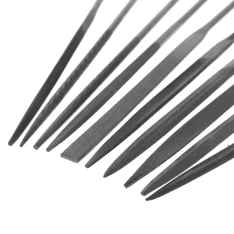 

10PCS Small Needle Files Set 140mm Alloy Jewelry Tools Beading Hobby Crafts