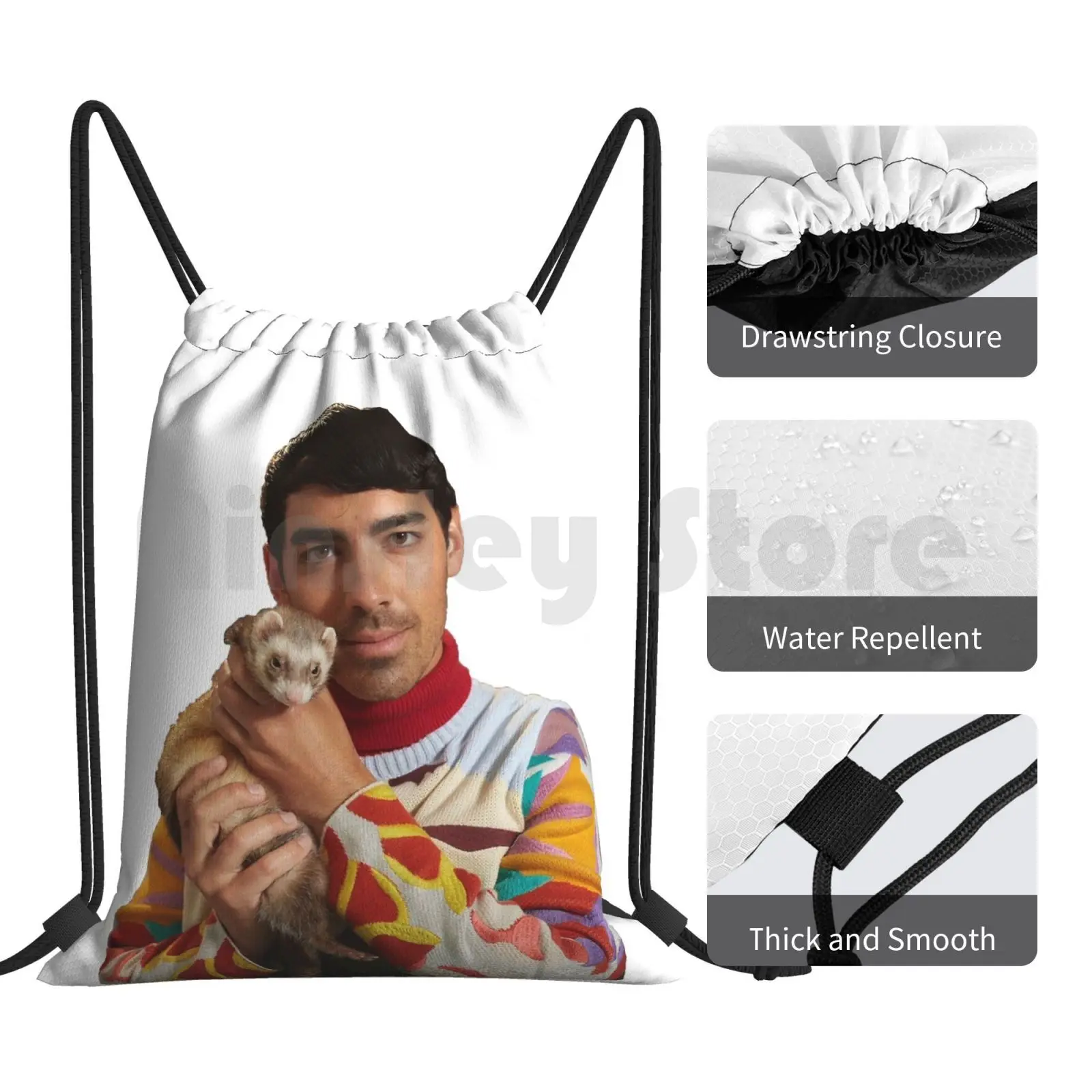 Джо Jonas A Ferret рюкзак сумка с Кулиской Спортивная Сумка водонепроницаемая The Jonai Jo