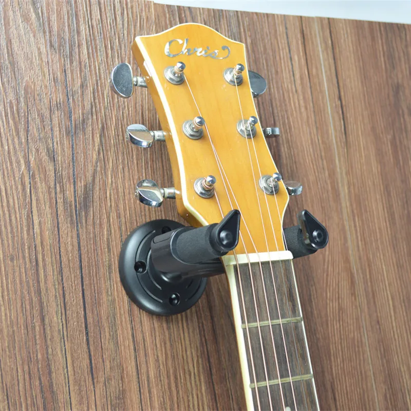 Guitar Hanger Stand Wall Mount Holder Hook for Electric Guitar Acoustic Mandolin Ukulele Black Guitar Bass Screws Accessories