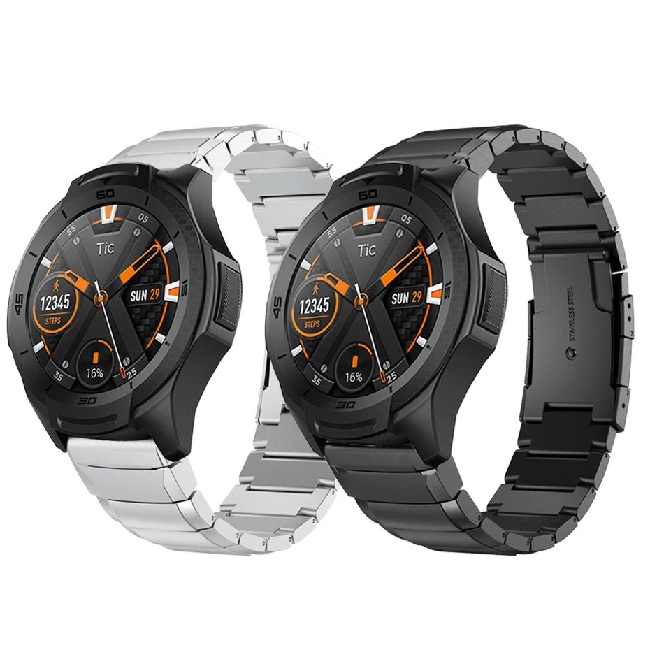 Металлический браслет из нержавеющей стали для часов TicWatch S2 E2 Pro ремешок Сменные
