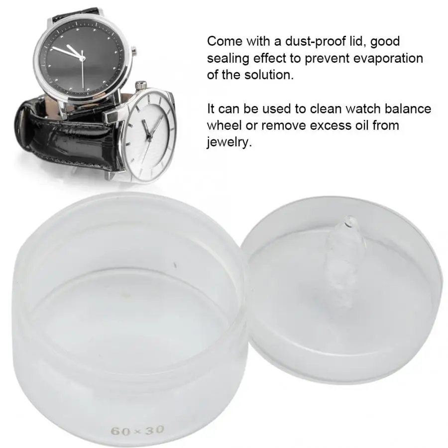 Стекло часы движение Чистка обслуживание ремонт горшок масло для часов Емкость