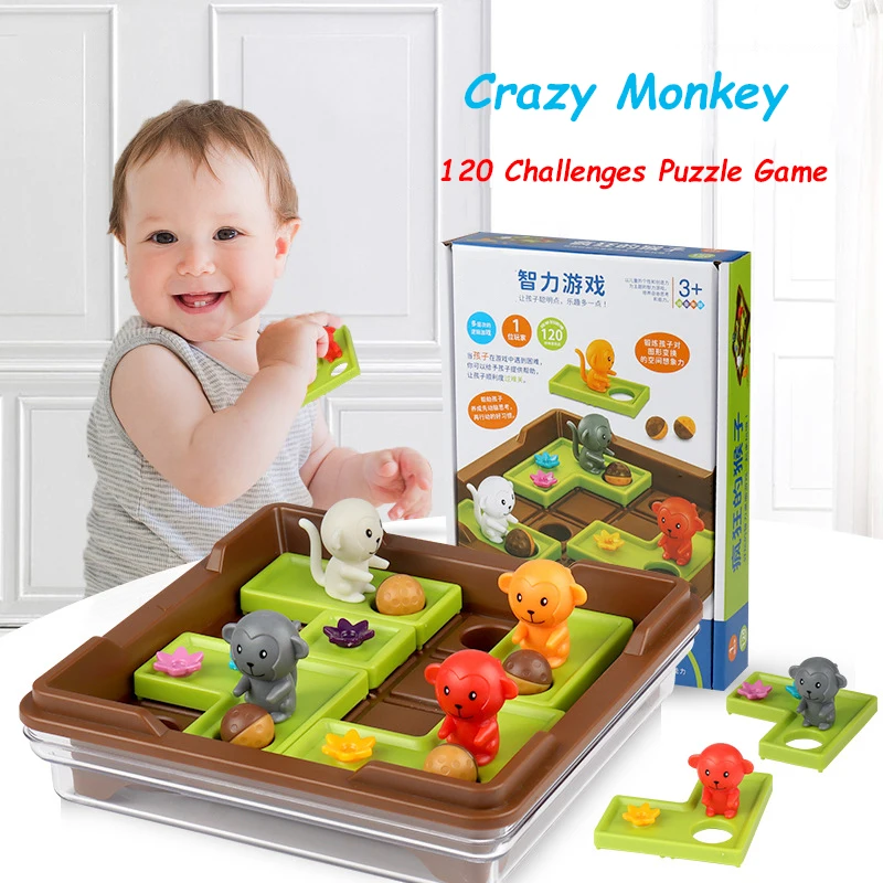 Сумасшедшая обезьянка настольные игры в прятки 120 испытания с решением