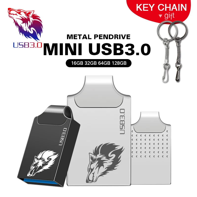 Металлическая Флешка USB 3 0 8 ГБ 16 32 64 128 ГБ|USB флэш-накопители| |