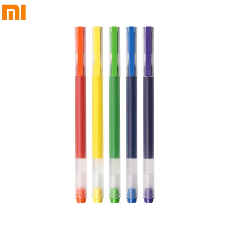 Ручка гелевая Xiaomi MI 0 5 мм фирменный набор цветных чернил суперпрочная цветная
