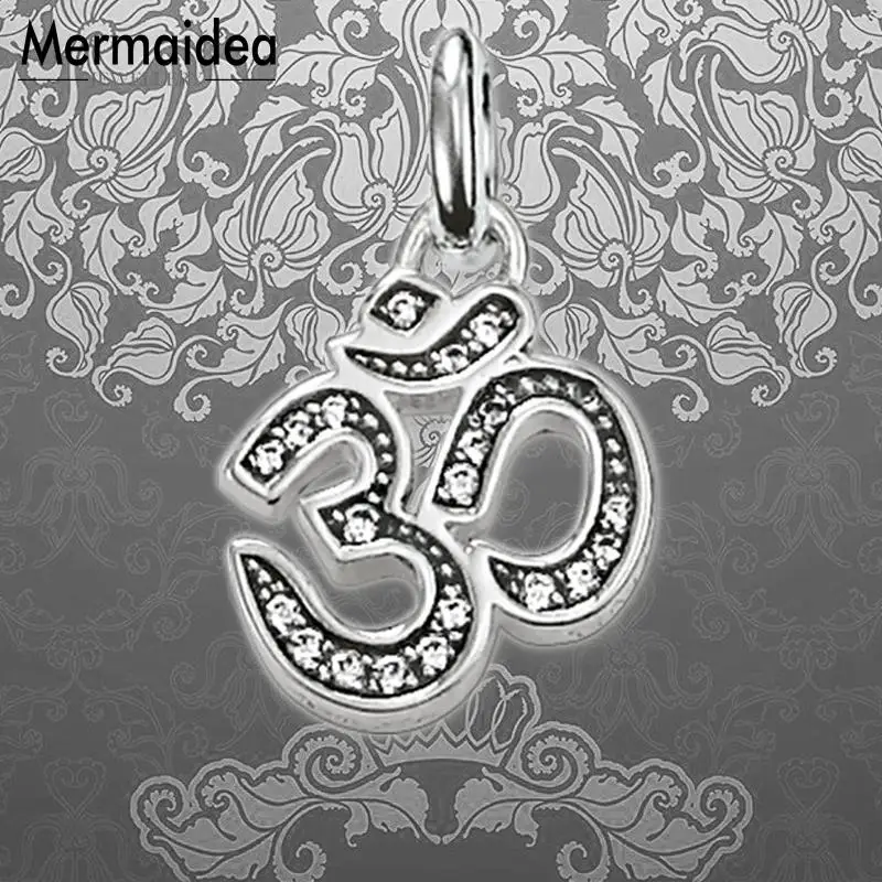 Религиозный буддистский Подвески OM модные ювелирные изделия посеребренный