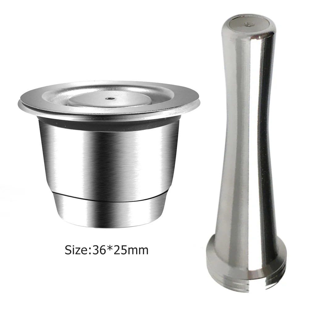 

Stainless Steel Coffee Capsule For Nespresso Reutilisable Inox Refillable Crema Espress Reusable Filter Pods