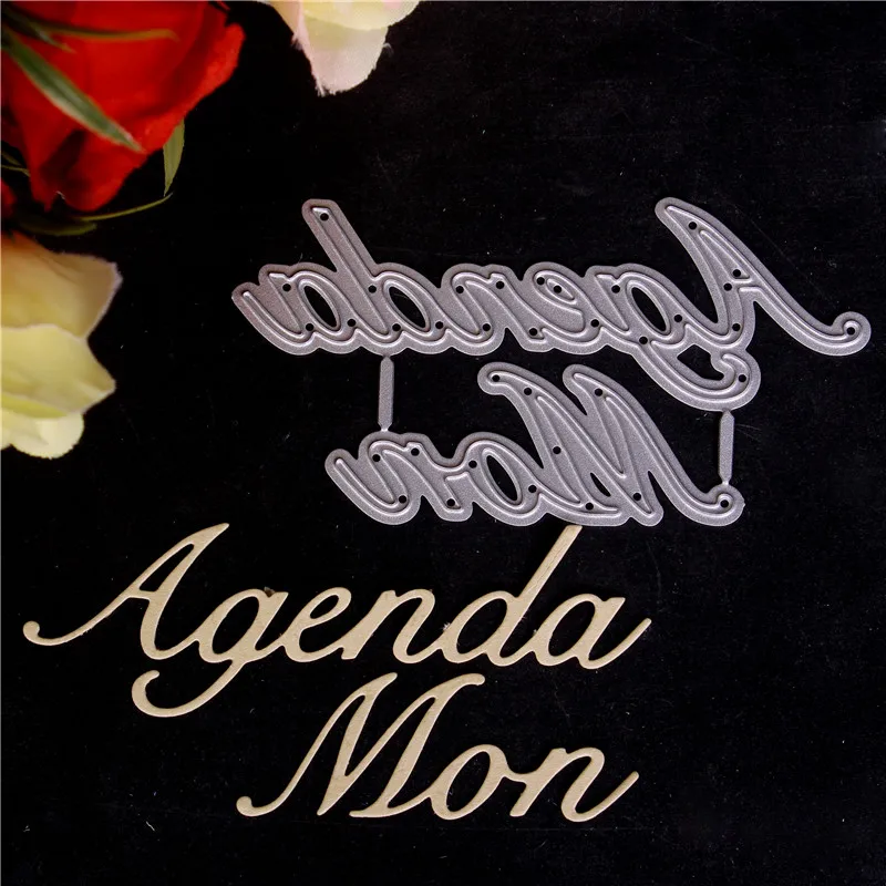Французское слово металлические режущие штампы для скрапбукинга Diy высечки
