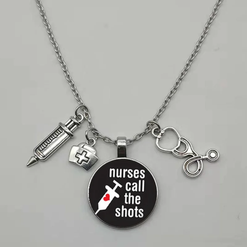 Ожерелье со стетоскопом модное индивидуальное ожерелье стеклянным круглым