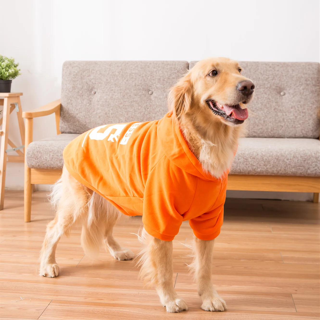 Hipidog Одежда для больших собак осень зима теплая мягкая куртка спортивная