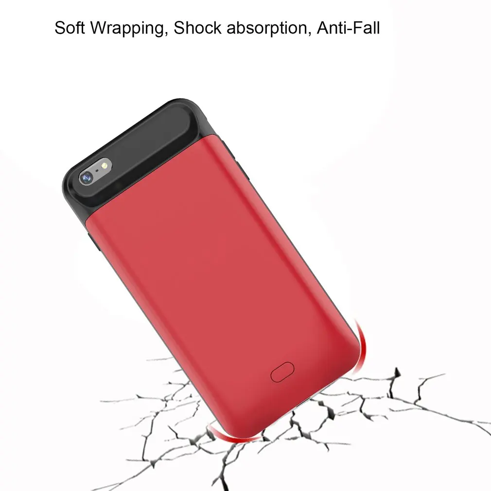 

Smart Magnetic TPU Backup Clip Power Bank Ultra-thin Portable Battery Charger Case For iPhone 6 6S Smartphone