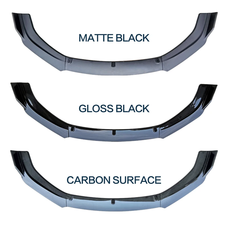 

Front Bumper Spoiler Protector Plate Lip Splitter Body Kit Carbon Surface Decorative Strip Shovel For VW Scirocco R 2009 - 2015
