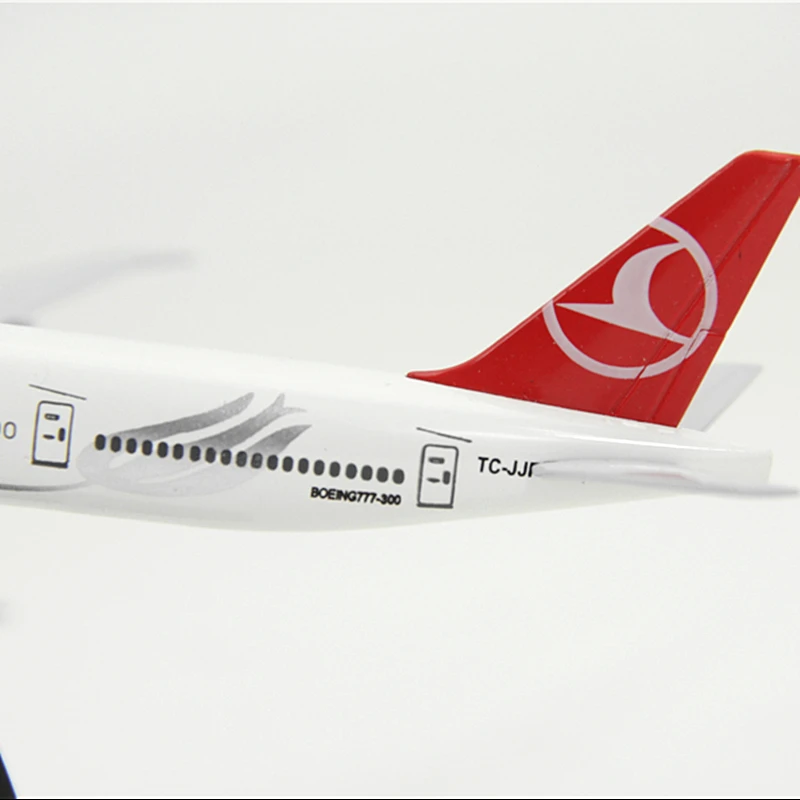 20 см Турецкие авиалинии Boeing 777 авиация металлическая модель 16 см модель самолета игрушки с колесом коллекционный подарок