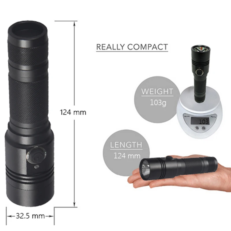 Фонарь на 18650 батарее с XM L2 T6 светодиодом, мини-USB-фонарик высокого качества, водонепроницаемый для кемпинга, фонарик вспышки zaklamp.
