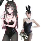 Токийский мультфильм косплей зайчик Девочка Хэллоуин Женская одежда служанка косплей сексуальный милый аниме костюмы на Хэллоуин костюм горничной экзотический