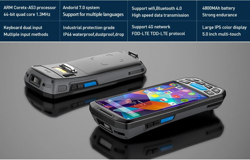 КПК сборщик данных android КПК ручной терминал штрих-кодов sacnner reader 1D 2D bluetooth inventoryуправление склад системы КПК
