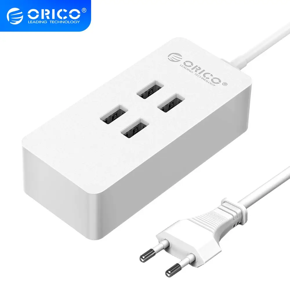 ORICO 4 порта USB зарядное устройство мини умное 5V2.4A Макс выход 20 Вт настольное для