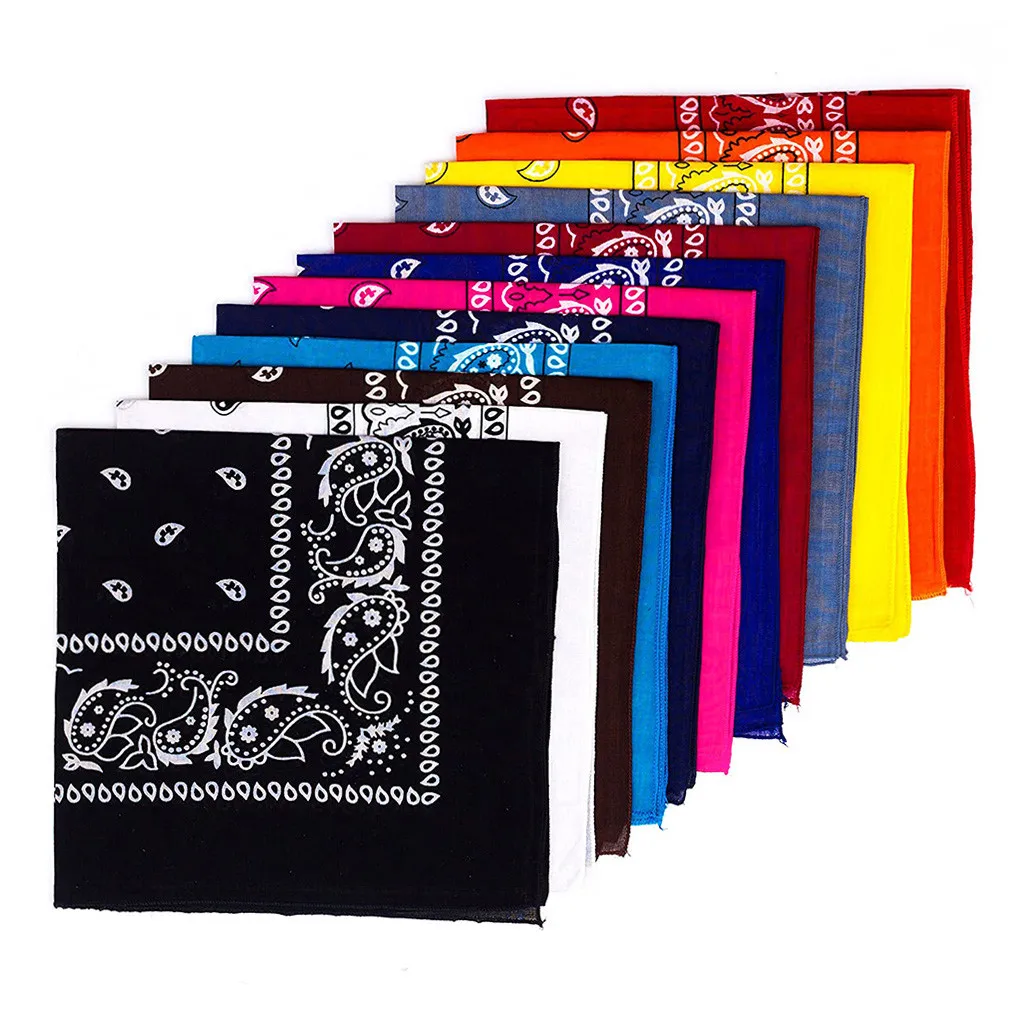 

2020 New Mix Cotton Head Bandana Hip-Hop Headbands For Men Women Fashion Print Scarves Bracelet Scarf Headwear Hairband