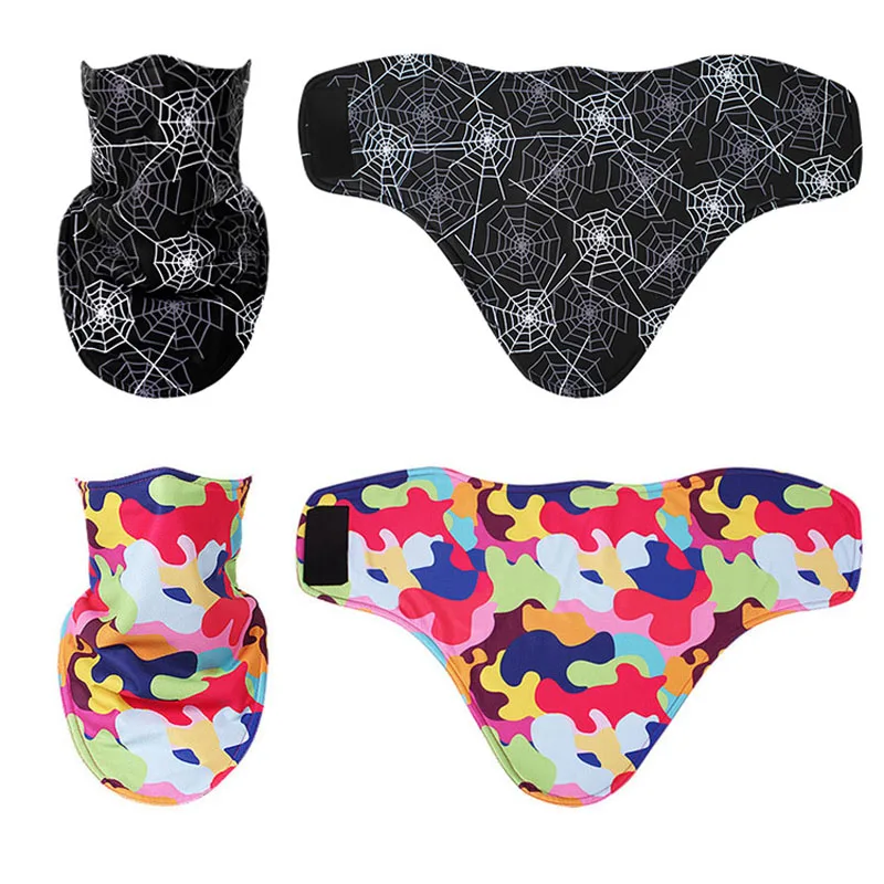 Зимние флисовые лыжные нагрудники для детей мультяшный сноуборд маска лица