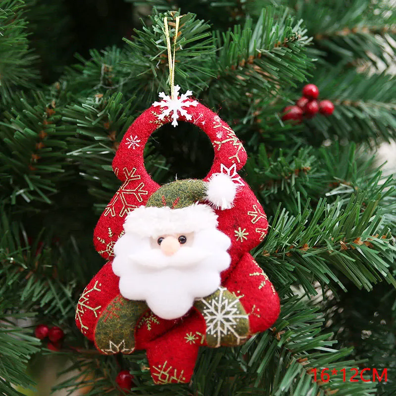 21 Год Милые новогодние куклы Санта-Клаус/Снеговик/Лось Noel Рождественская елка украшение для дома Рождество Navidad подарок для детей - Цвет: 21