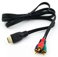 3pcs hdmi to 3rca adapter cable video audio converter component av for hd tv 1080p