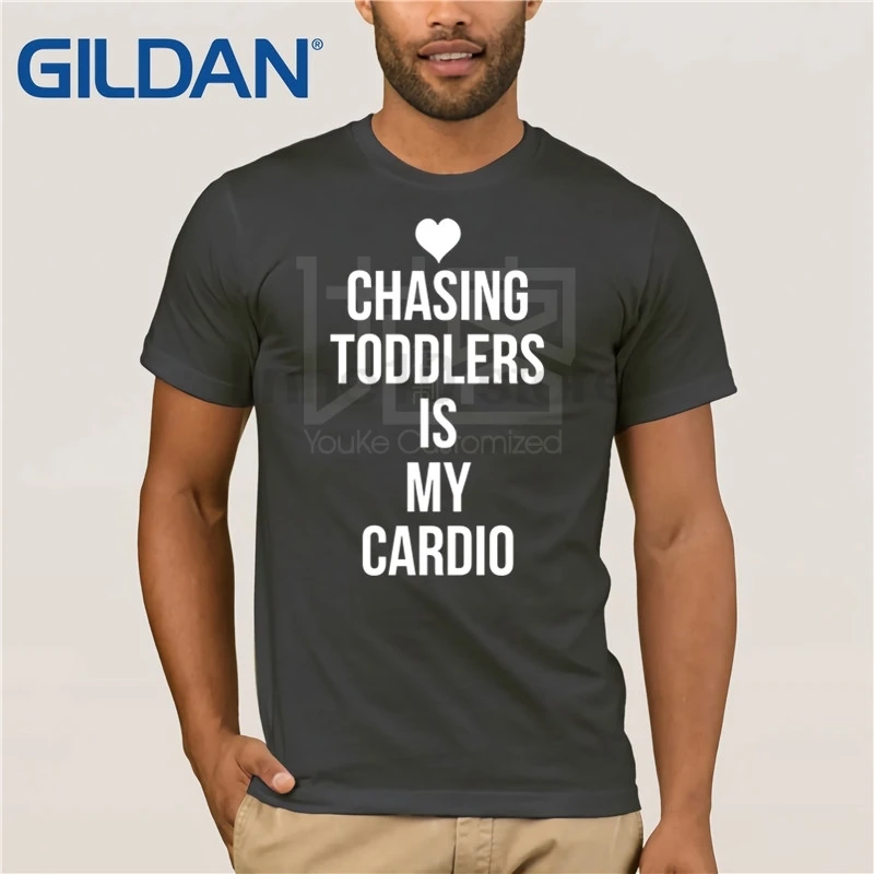 Забавная детская футболка с надписью I Cardio для детей ясельного возраста Футболка