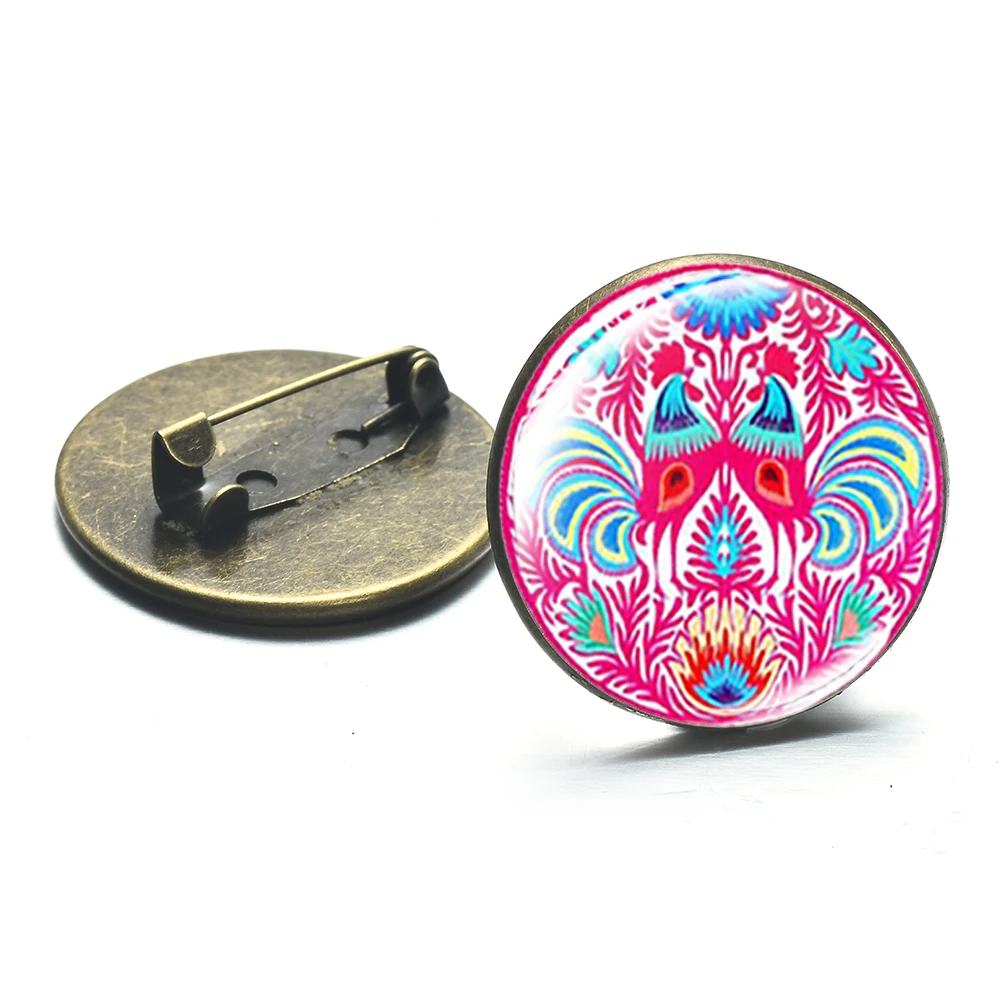 В богемном стиле Стиль лак народное искусство узоры брошь милый польские