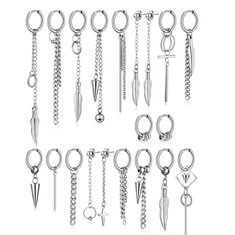 

20 шт./компл. KPOP DNA корейские серьги в стиле панк длинные мужские серьги Bangtan Boys V для женщин и мужчин