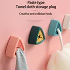 Креативные вешалки для хранения полотенец, крепкая клейкая тряпка, держатель для кухонной тряпки, инструменты для чистки, крючок, кухонные аксессуары