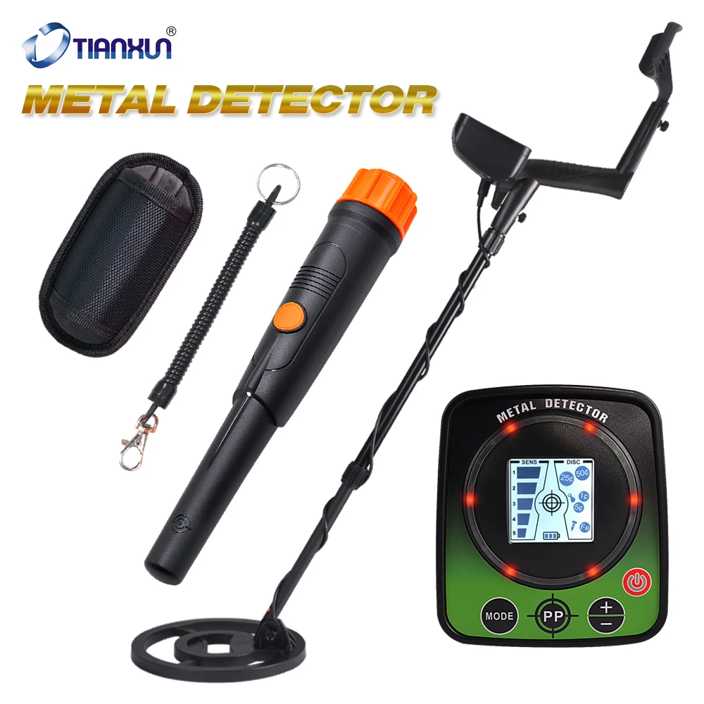 Профессиональный металлоискатель P/P детектор сокровищ с регулируемым