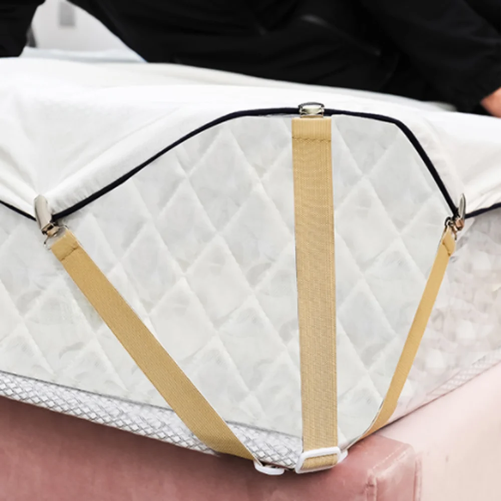 Нескользящий Зажим 4 шт. эластичный треугольный чехол для матраса одеяла Grippers