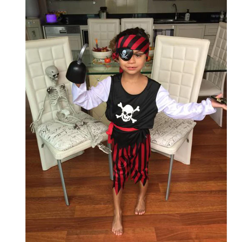 Детские карнавальные костюмы ластика милые пиратские мальчики Джек Спарроу