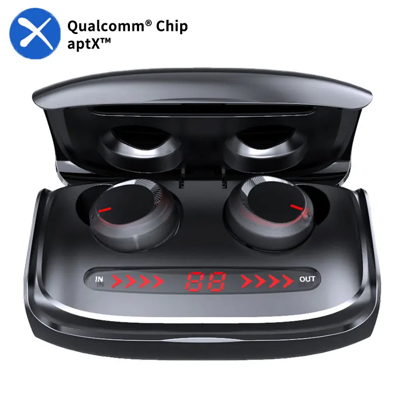 

aptX TWS Wireless Earphones Qualcomm Chip True Wireless Earbuds with Microphone 3500mAh Charging Box Headphones Noise Reduction