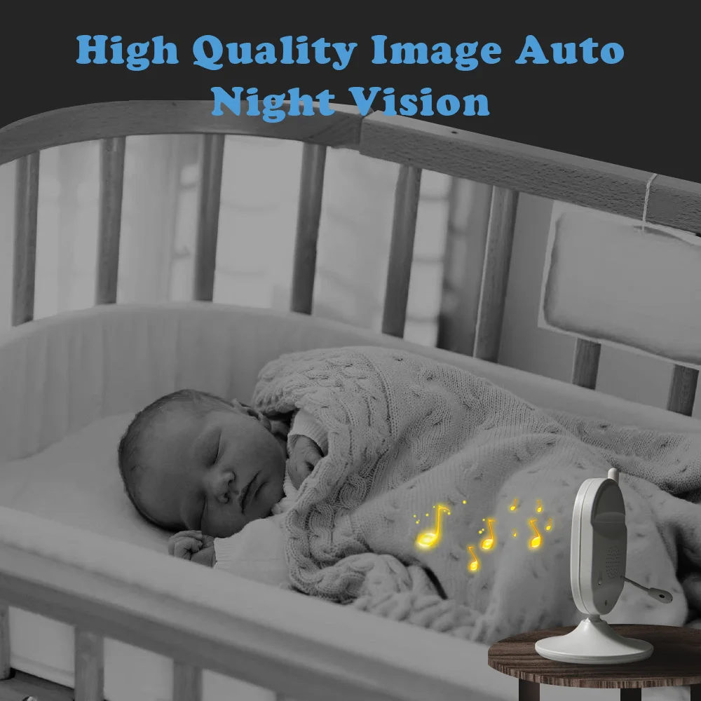 2 4 дюйма беспроводной видео детский монитор с камерой Двусторонняя аудио няня