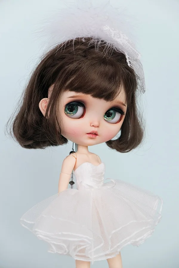 1/6 blyth кукла игрушка bjd совместное тело белая с кожей макияж 19 Макияж Лицо ручная