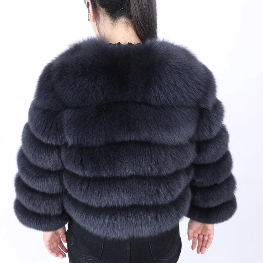 MAOMAOKONG 2022 Natural Real Fox Fur Coat Women's Jackets Winter Vest Fashion Luxury Beige Khaki Short Leather Female Clothing enlarge