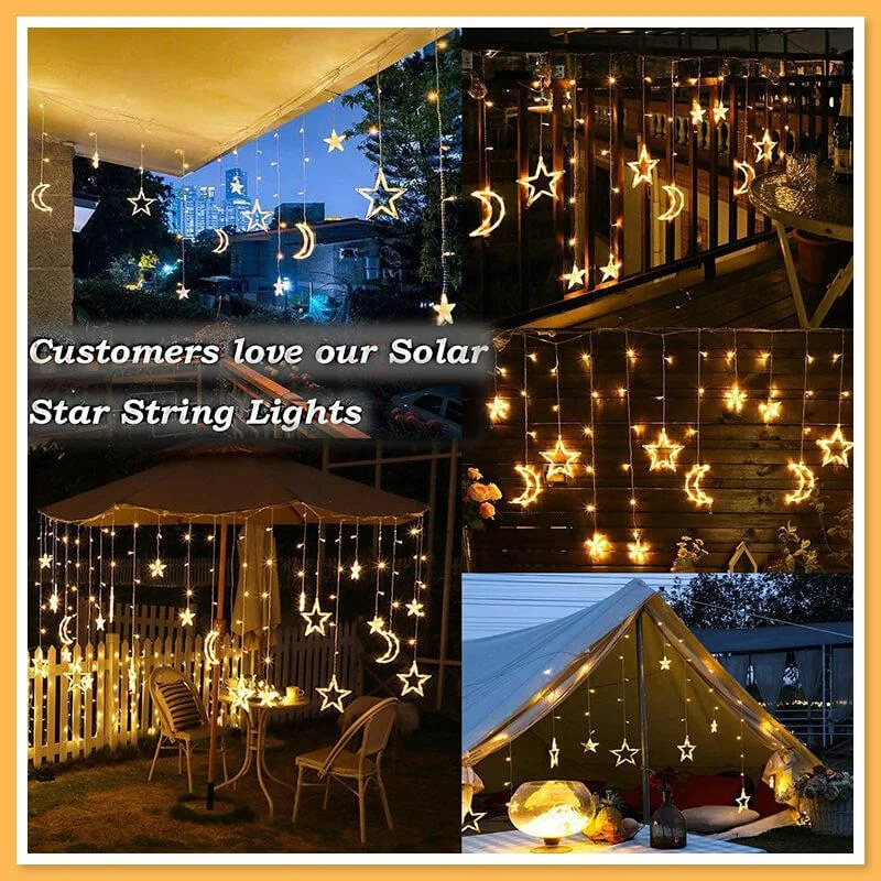 

LED Garden Ambient Light 3.5m Stars Moon Meteor Shower Garland Holiday Strip Light Outdoor Fairy Lights Decoration Dropshipping