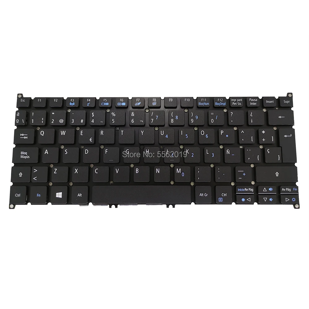 

OVY SP Сменные клавиатуры для Acer Aspire spin 1 SP111 31 черная клавиатура для ноутбуков испанская LA big enter key layout Подлинная новая