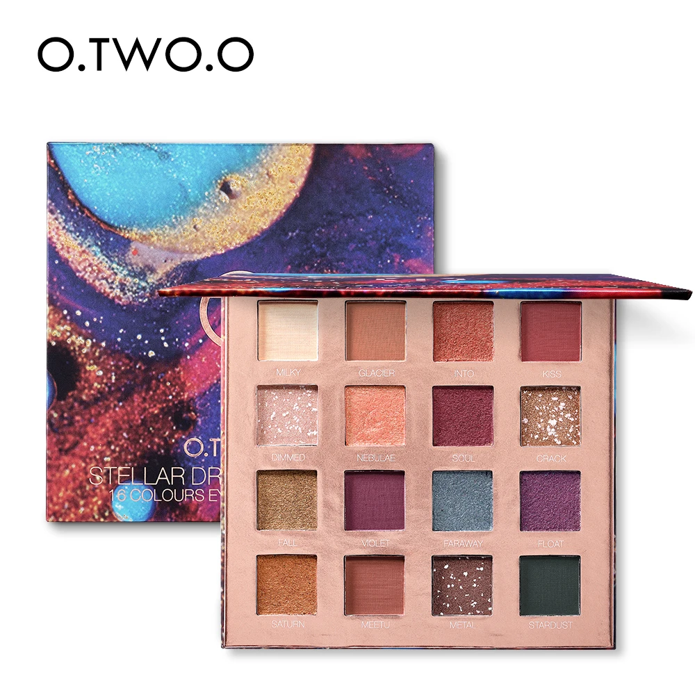 O.TWO.O Stellar Romance палитра теней для век очаровательные пигментные тени матовые