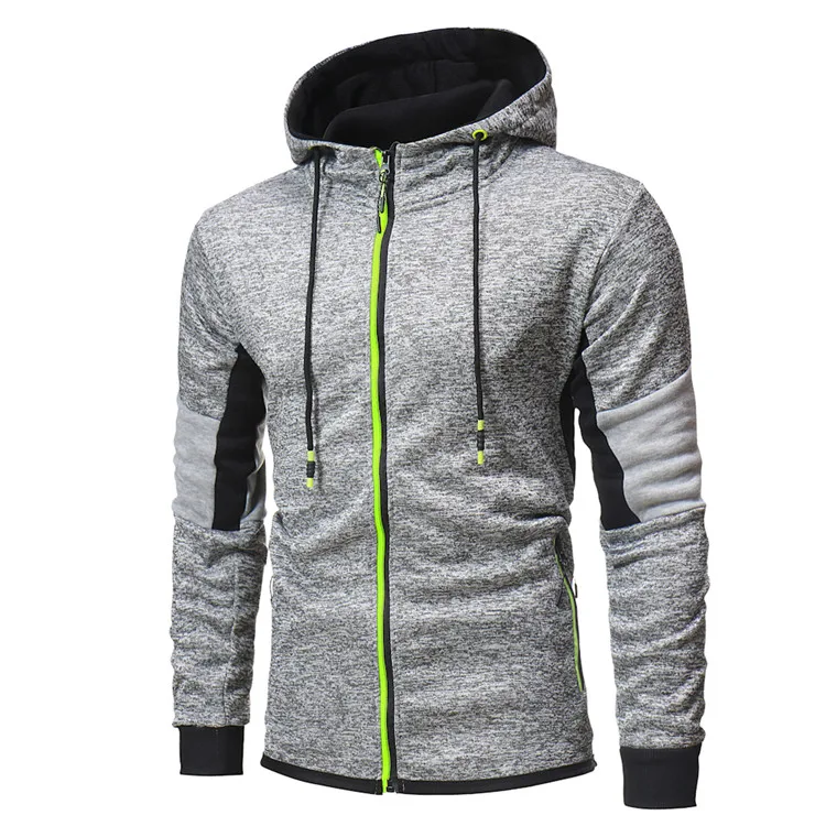 LBL Мужская толстовка с капюшоном Тонкий Поместиться Балахон человек Спортивная одежда с длинным рукавом на молнии Куртка мужская с капюшоном Спортивный костюм Фитнес-одежда