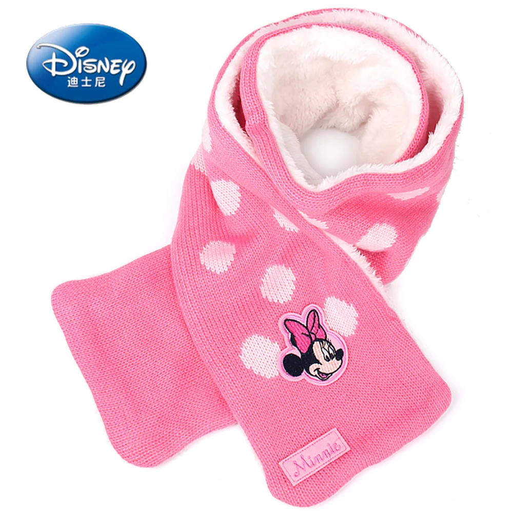 

Детский Милый хлопковый шарф Disney, детский мультяшный шарф «Холодное сердце», Эльза, Минни Маус, универсальный шарф для девочек, плюшевые вет...