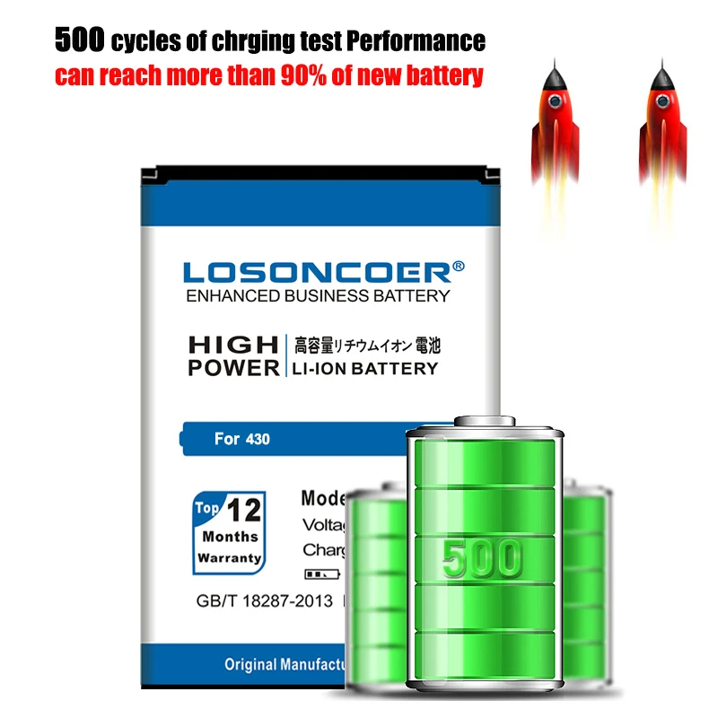LOSONCOER 3500 мАч BN-06 BN06 BN 06 аккумулятор высокого качества для Microsoft Nokia Lumia 430 Lumia430 |