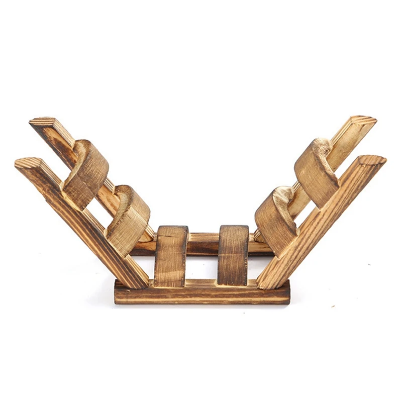 Деревянные подвесные игрушки для домашних животных хомяк мышь птичий мост