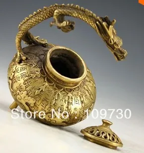 00760 китайское винтажное изделие из бронзы ручной работы Ароматические