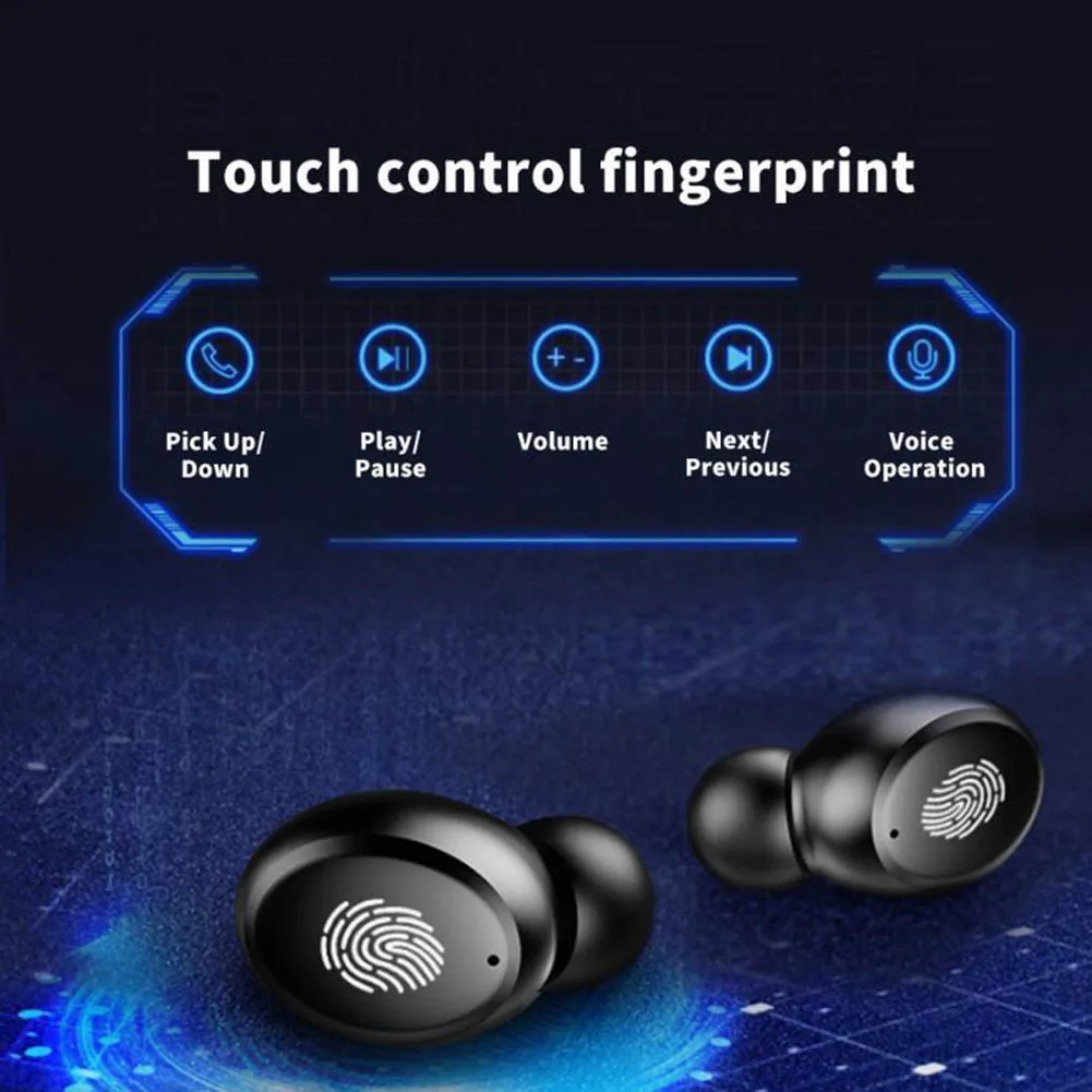 V11 9D стерео наушники вкладыши TWS с 5 0 Bluetooth Беспроводной Водонепроницаемый