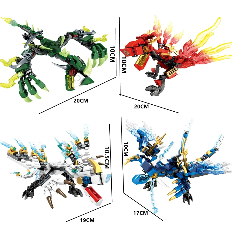 Ниндзя Дракон рыцарь мечника модель KAI Джей Зейн фигурки строительные блоки