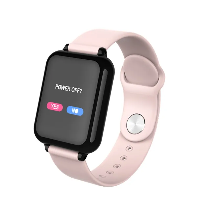 pink Умные часы B57, bluetooth, электронные, умные часы для android, для женщин, мужчин, детей, gps, ЭКГ, крови, для iphone, apple, спортивные часы, водонепроницаемые - Цвет: pink