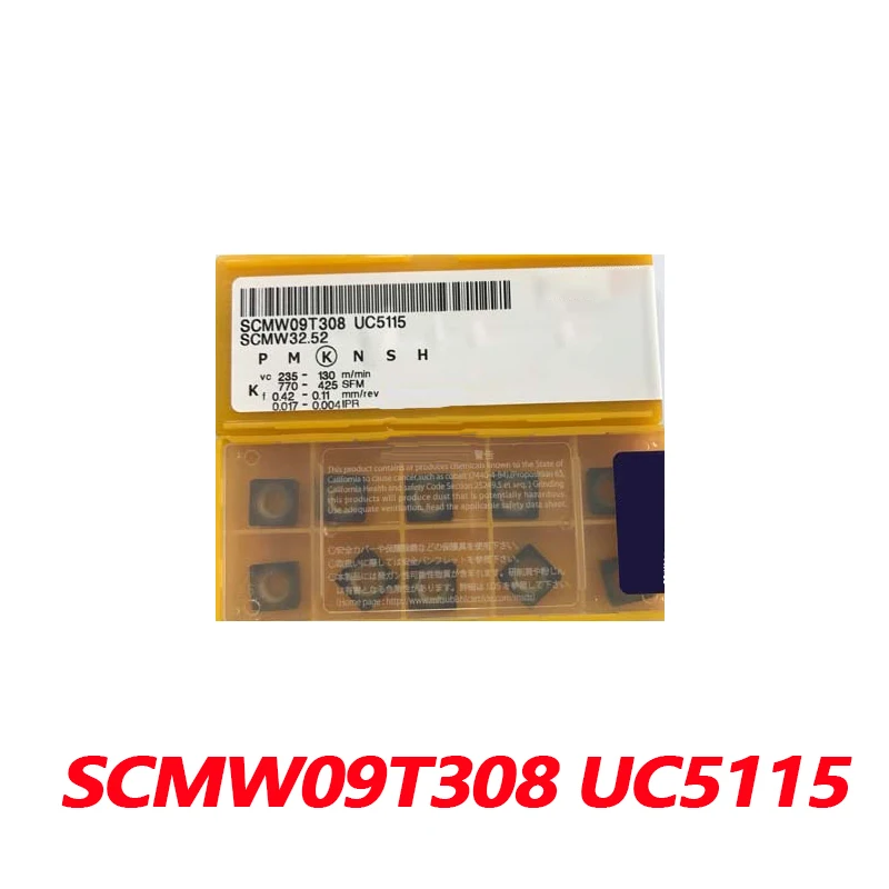 

100% Original SCMW SCMW09T308 UC5115 10pcs Carbide Insert CNC lathe Blade Imported From Japan High Quality And Efficiency 09T308